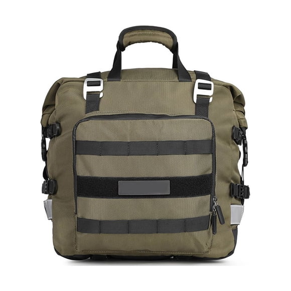 Eigraketly Bolsa lateral para motocicleta, Color sólido, reflectante, antideslizante, manija de elevación de liberación rápida, gran Ciclismo Verde