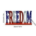 thumbnail image 2 of TACILIP Fourth Of July Crafts Wooden Decorations Independence Day Home Decorations Alphabet Desktop Ornaments 4th of July Decor, Gifts for Women, 2 of 6