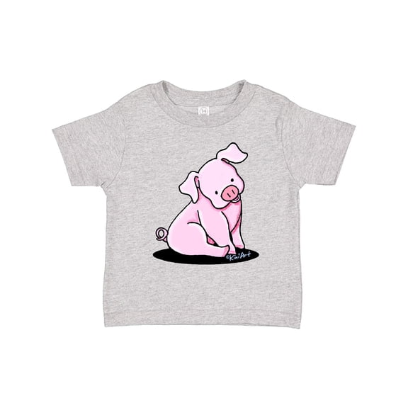 Inktastic Sitting Pig Boys or Girls Toddler T-Shirt
