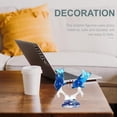 thumbnail image 3 of Figuras de vidrio de decoración Vintage, figura de delfín de cristal decorativa, delfín azul en miniatura, figura de pez de mar de vidrio soplado a mano, animales, 3 of 5