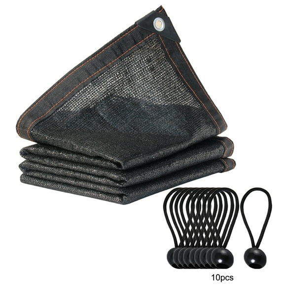 Sunblock Shade Cloth Net Black UV Resistant Garden Shade Mesh Tarp for Greenhouse Plant Flower