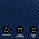 thumbnail image 4 of Alfombras de baño de chenilla con respaldo de goma azul: antideslizantes, absorbentes, de secado rápido, lavables. Alfombrillas de baño finas que caben debajo de la puerta., 4 of 5