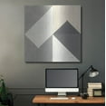 thumbnail image 5 of Luxe Metal Art 'Triangles IV Neutral Crop' by Mike Schick, Metal Wall Art, 36"x36", 5 of 9