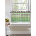 thumbnail image 4 of Sage Green Grey Boho 2 Panel Kitchen Curtains for Small Windows, Vintage Ethnic Tribe Abstract Art Bathroom Tier Curtain, Short Window Treatment for Bedroom/Living Room 55"x36", 4 of 6