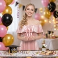 thumbnail image 7 of Graduation Decorations Class of 2026 - Pink Graduation Party Supplies with Congrats Grad Backdrop & Banner, Disposable Cutlery and Decoration Set for High School & College Celebrations, 7 of 7