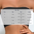 thumbnail image 4 of DDAPJ pyju Womens Strapless Bras Wireless Bandeau Bra Seamless Comfort Padded Tube Bra Supportive Bralette White L, 4 of 6