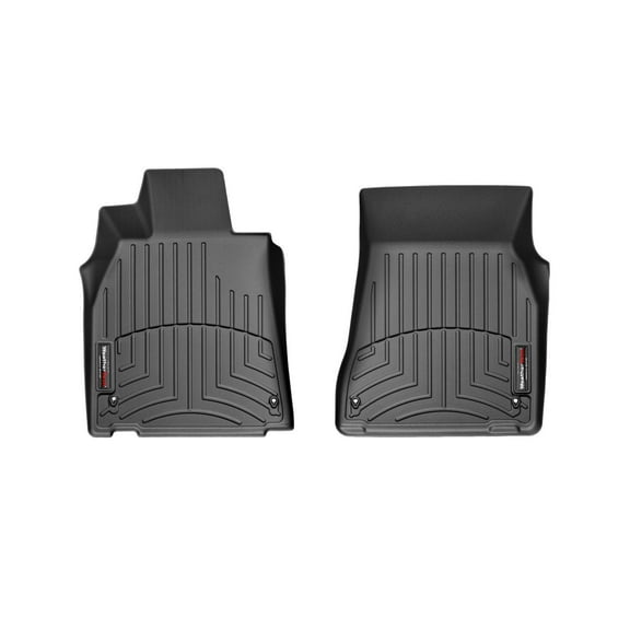 WeatherTech Custom Fit FloorLiners compatible with 2007-2012 Lexus LS - 1st Row (Driver & Passenger), Black