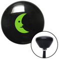 thumbnail image 1 of Green Crescent Moon Black Retro Shift Knob with M16 x 1.5 Insert Shifter Auto Brody, 1 of 1