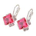 thumbnail image 1 of Sonducket 1 par de pendientes cuadrados con diseño de circonio para mujer, aleación de cristal brillante Ropa, zapatos y accesorios Miscelánea alfiler, 1 of 6