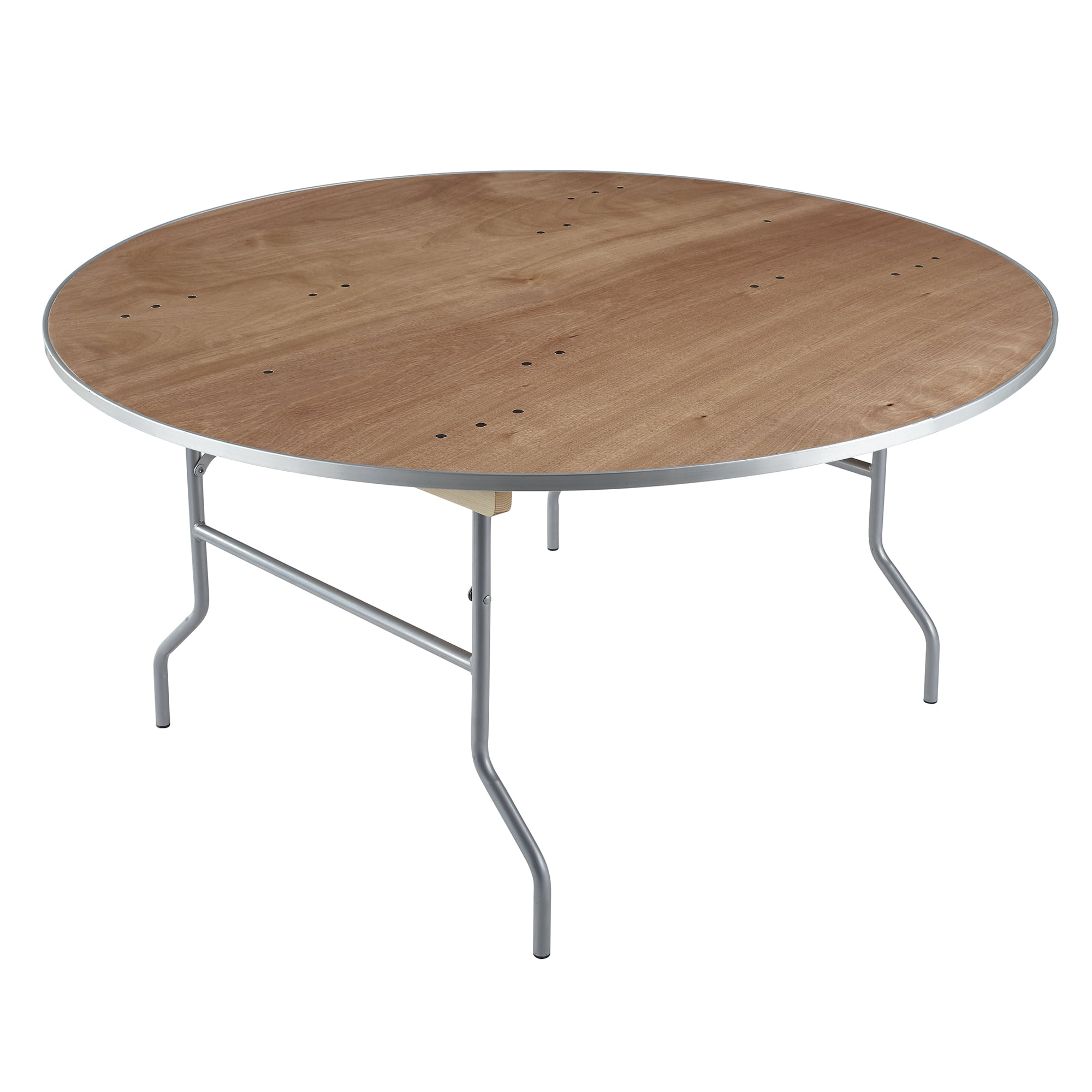 Iceberg Plywood Banquet Folding Table, 60" Round, Natural