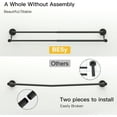 thumbnail image 4 of Adjustable .es Double Towel Bar for Bathroom SUS Stainless Steel Towel Holder Hotel Style Wall Mount with Screws Hand Towel Bar，Towel Rack Rod Hanger Matte Finis, 4 of 9