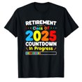 thumbnail image 1 of AALJY Funny Retirement Class Of 2025 Countdown In Progress Teacher T-Shirt, 1 of 5