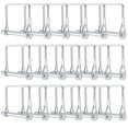 thumbnail image 1 of LAICAIW Coupler Pin, Safety Coupler Pin, Shaft Locking Pin, Trailer Pin, Wire Lock Pin, Square Shape Locking Pins for Trailer (20 PCS 6.3mm x 50mm), 1 of 7