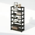 thumbnail image 5 of Furinno Turn-S-Tube 4-Tier Multipurpose Standing Shelves, Espresso/Black, Set of 2, 5 of 6