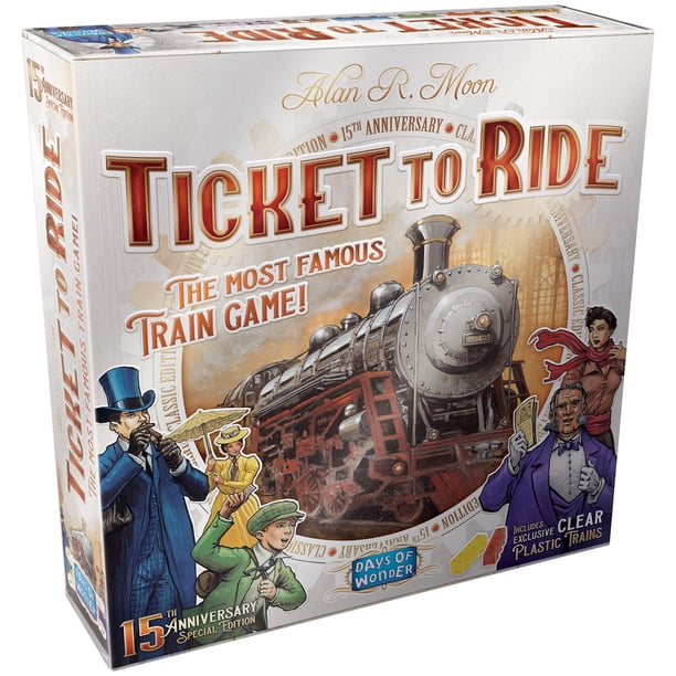 Ticket To Ride 15th Anniversary Edition Strategy Board Game Walmart Com Ticket To Ride 15th Anniversary Edition Strategy Board Game Walmart Com