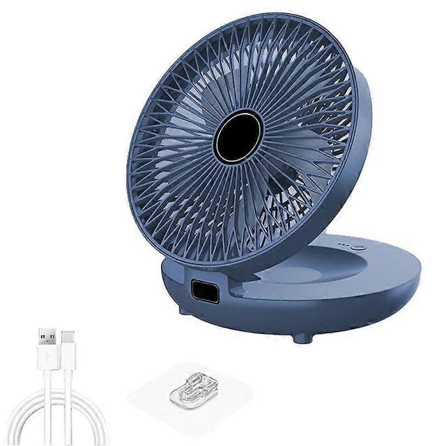 Household Dual-Use Fan, USB-C Charging and 3 Wind Speeds Wall Mount Desk Dual Purpose Fan for Home, Office, Dorm, Bedroom, CarScvvd