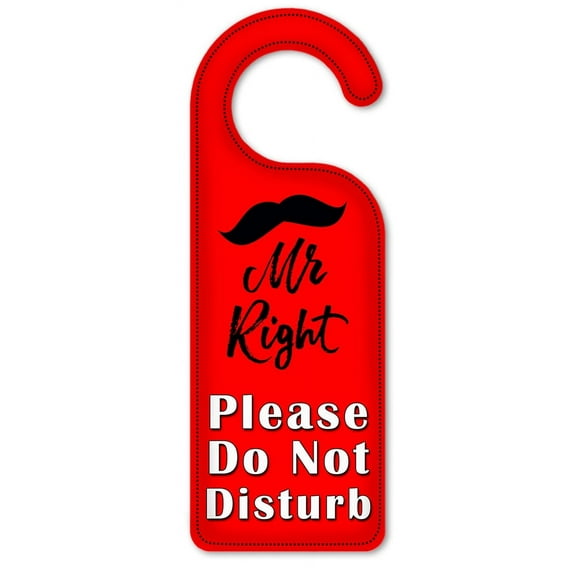 Do Not Disturb Door Knob Hanger Sign - Mr Right