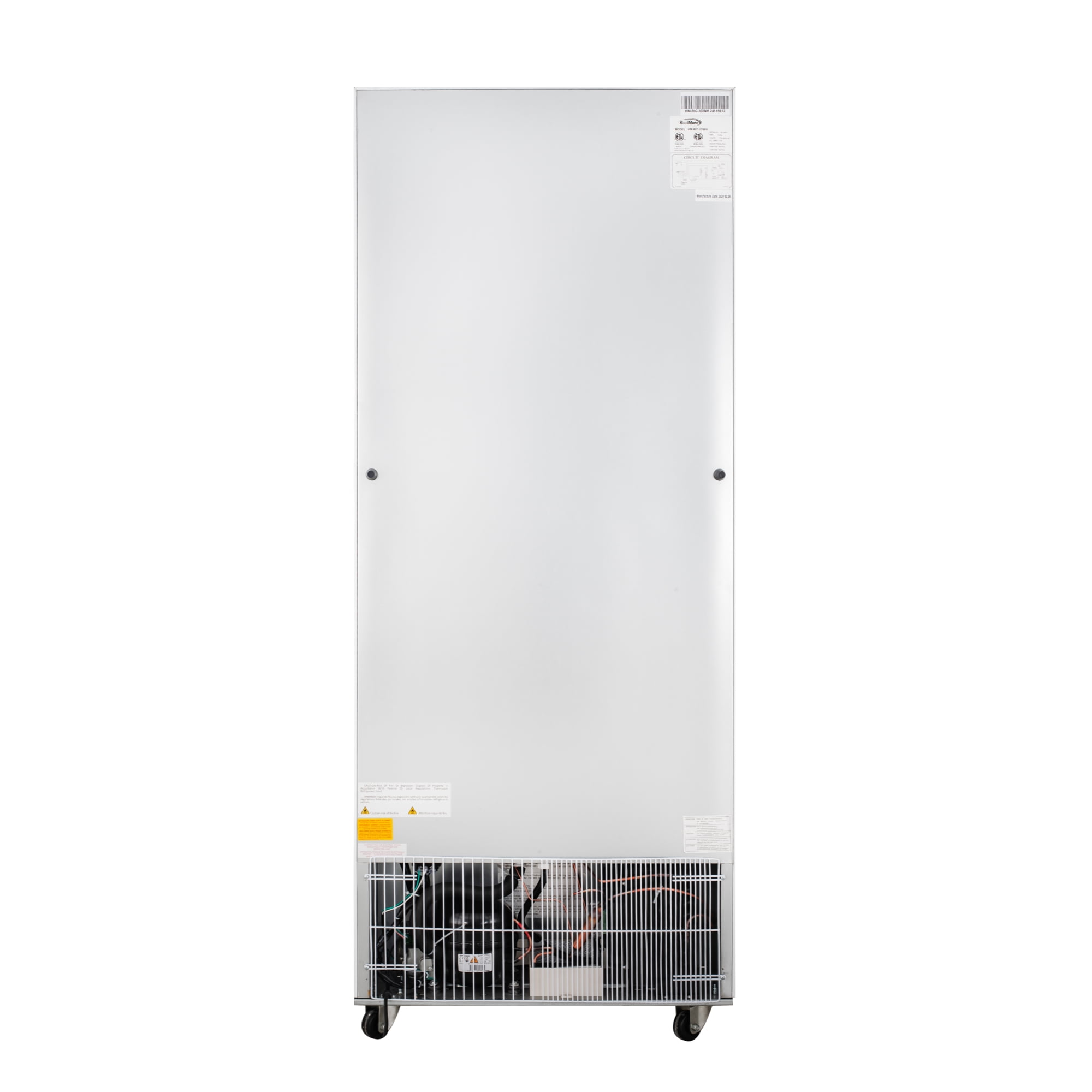 30 in. Commercial One Door Convertible Reach-In Refrigerator/Freezer with 25 Cu. Ft. Capacity in White, ETL Listed (KM-RIC-1DWH)