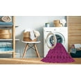 thumbnail image 2 of Ahgly Company Tapis Rectangulaire Lavable en Machine Intérieur Transitionnel Rose Profond, 6 Pieds x 9 Pieds, 2 of 7
