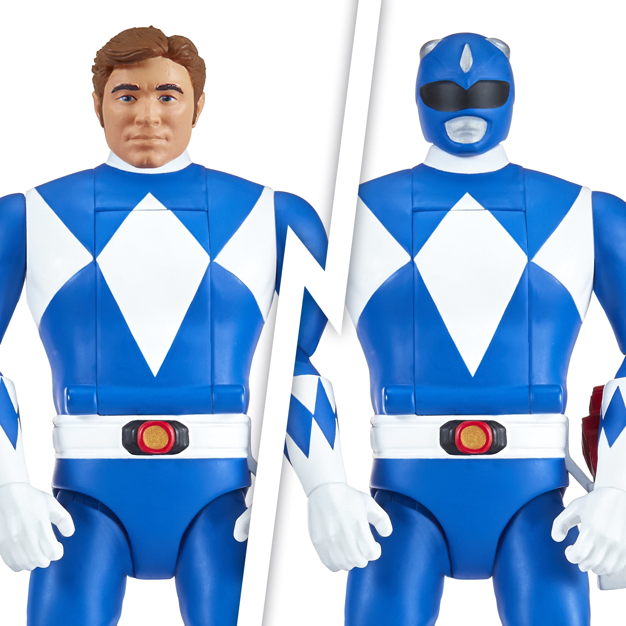 Mighty Morphin Power Rangers: Re-Ignition - Auto-Morphin Blue Ranger Action Figure for kids 4+ by Playmates Toys