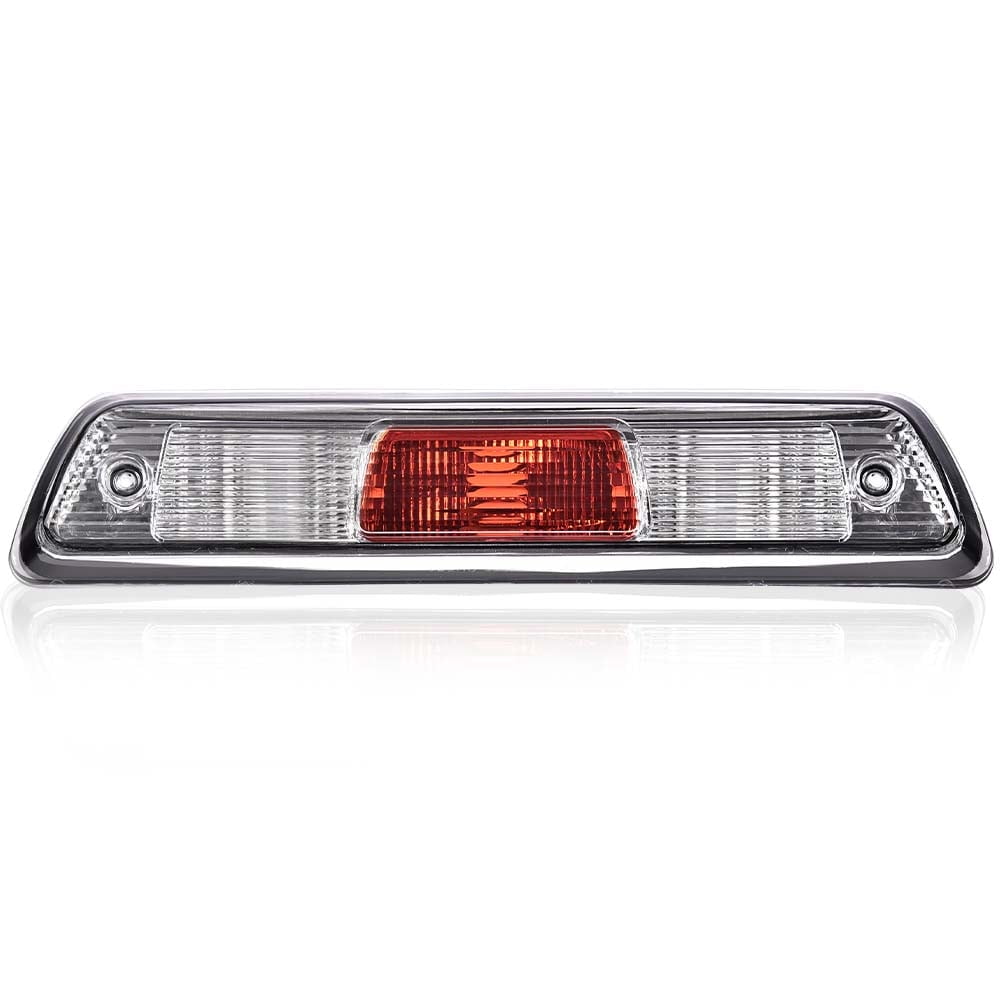 Yereash LED 3rd Brake Light For 2009-2014 Ford F150 - Red Strobe Stop & White Cargo Light, Smoked Lens
