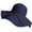 Navy, variant on CoCopeaunts Wide Brim Bucket Hat for Women Summer Beach UV Protection Sun Cap Outdoor Traveling Charming Large Fisherman Hat