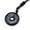 Blue Sandstone, variant on Lucky Coin Round Ring Donut Pendant Crystal Necklace Ping An Buckle Amulet Gifts