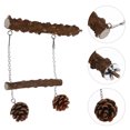 thumbnail image 4 of Bird Standing Rod Wooden Parrot Stand Rod Bird Cage Interior Hanging Swing, 4 of 8
