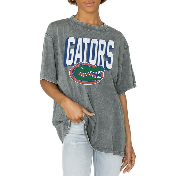 Women's Gameday Couture Gray Florida Gators Solid Defense Oversized T-Shirt