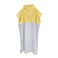 thumbnail image 5 of Virmaxy Womens Cover Ups Wraps And Men Colorful Terry Bathrobe Beach Surfing Swimming Thickened Warm Beach Hooded Cloak Yellow One Size, 5 of 6
