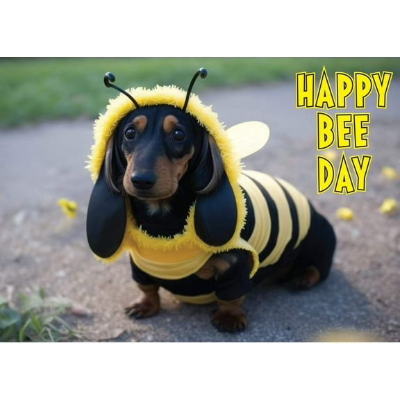 Happy Bee Day You're One in a Buzz-illion Happy Birthday Card with Greeting Card Mailing Envelope