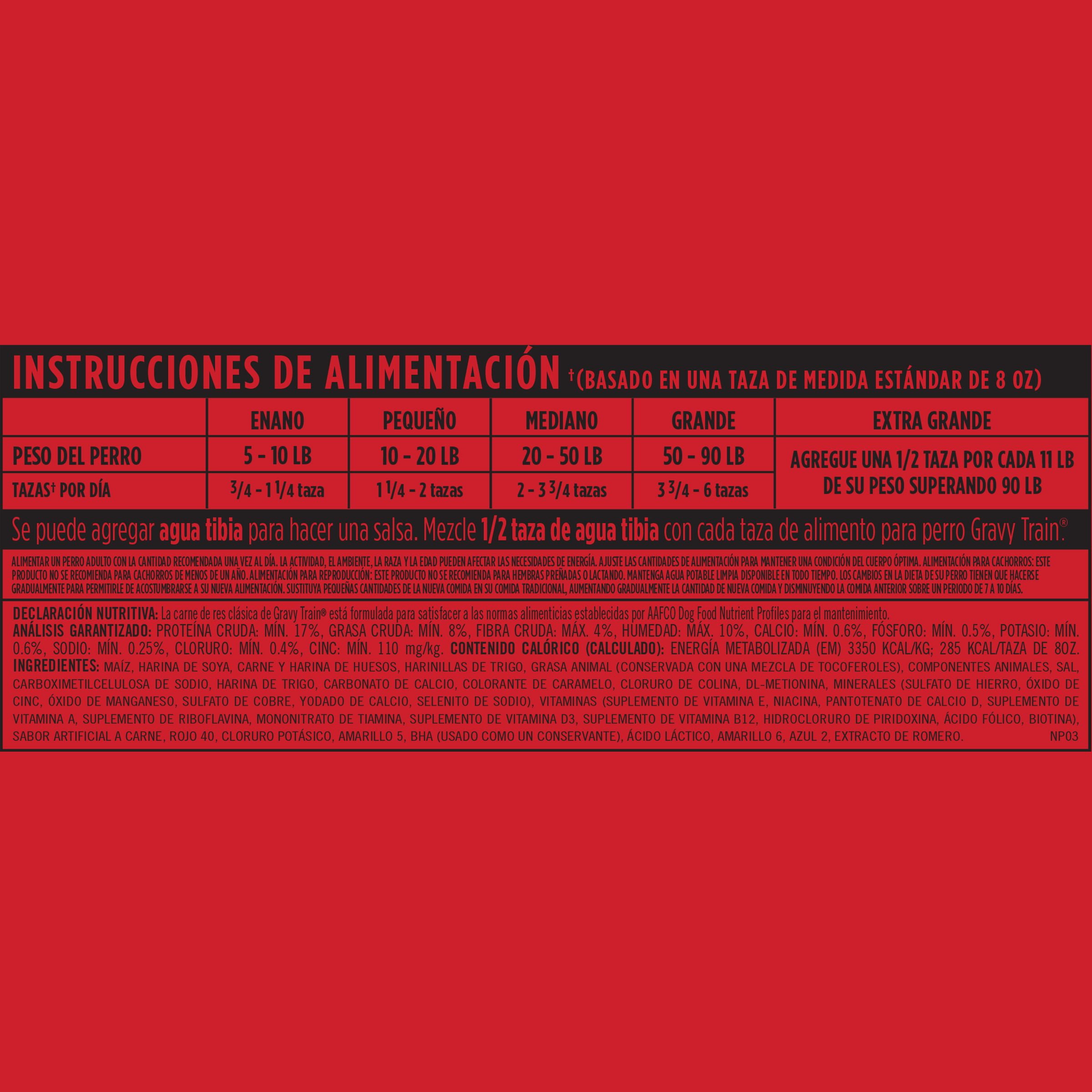 Gravy Train ® Beefy Classic Dry Dog Food 15.4Pound Bag 2 PACK