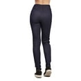 thumbnail image 3 of LAVRA Women's Warm Fleece Lined Mid Rise Blue Winter Jeggings, 3 of 4