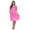 Fuchsia, variant on Women's Fancy Lace Neckline Silky Tricot Nightgown