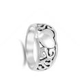 thumbnail image 4 of Oxidized Filigree Heart Purity Promise Ring .925 Sterling Silver Band Jewelry Female Male Size 7, 4 of 4