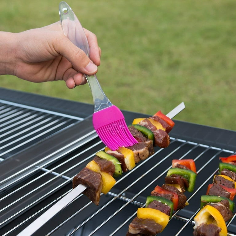 Yirtree Silicone Basting Pastry & BBQ Brush Set - 5 PCS Silicone BBQ Pastry  Oil Brush Turkey Baster,Barbecue Utensil use for Grilling and Marinating