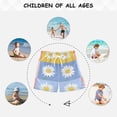 thumbnail image 6 of FORMRS Boys Swim Trunks Quick Dry Mesh Liner Boardshorts Sizes XS-XL, Light Blue Daisy, 6 of 7