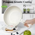 thumbnail image 3 of Juego de utensilios de cocina SODAY, 17 unidades, antiadherentes con mango desmontable, color blanco, 3 of 7