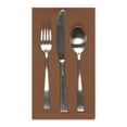 thumbnail image 3 of Leather Brown Napkin (Set of 6), 3 of 3