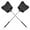 Black-2Pcs, variant on Telescopic Fly Swatters Heavy Duty Set, Leather Fly Swatter with Extendable Long Handle, Flexible Manual Flyswatter for Indoor Outdoor, 2 Pack