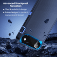 thumbnail image 3 of Entronix Heavy Duty Case Compatible with iPhone Air, Shockproof Hard Cover, Navy Blue, 3 of 5
