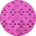 thumbnail image 1 of Ahgly Company Indoor Round Southwestern Pink Country Area Rugs, 3' Round, 1 of 4