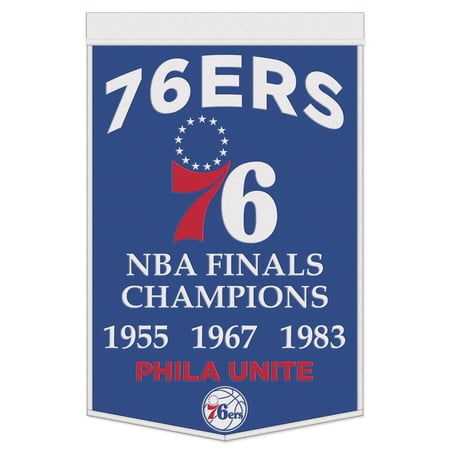 WinCraft Philadelphia 76ers 24 x 38 Championship Banner