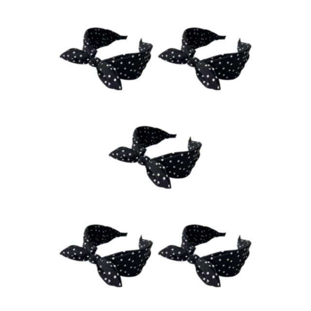 Baohd Style With Sweat Absorbent Women Accessories Lightweight And Durable Hair Bands Black 5Set