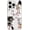 Cat Outline, variant on for iPhone 15 Pro Case, Cute Floral Bee Pattern Pretty Flower Design Transparent Soft TPU Protective Clear Case 6.1 inch (Bumblebee Flowers)