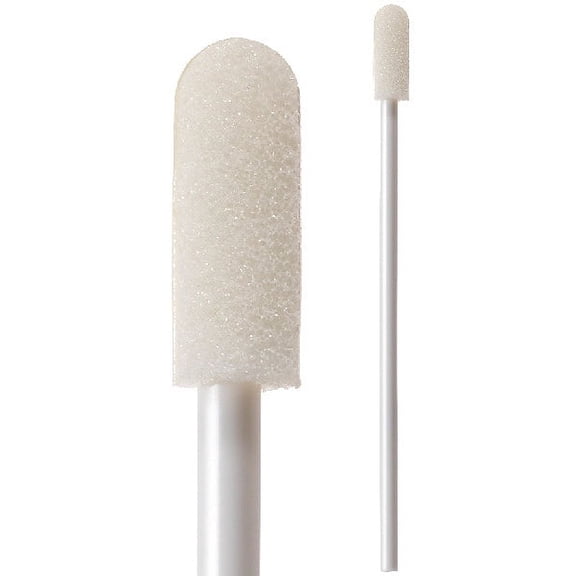 (Bag of 50 Swabs) 71-4556: 2.94” Overall Length Swab with Small Foam Mitt on a Polypropylene Handle