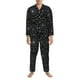thumbnail image 3 of Fotbe Spider Web Black Pijama de Hombre con Estampado de Manga Larga, Conjunto de 2 Piezas, Ropa de Dormir Suave y Cómoda con Bolsillos-Large, 3 of 7