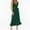 Green, variant on Women's Elegant Midi Dress Sleeveless Ruffle Scoop High Waist A Line Flowy Wedding Cocktail Party Dresses with Belt