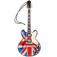 thumbnail image 1 of Musical Instruments Pendant UK Flag Style Wooden Guitar Shape Exquisite Beautiful Fine Detail Mini Pendant, 1 of 8