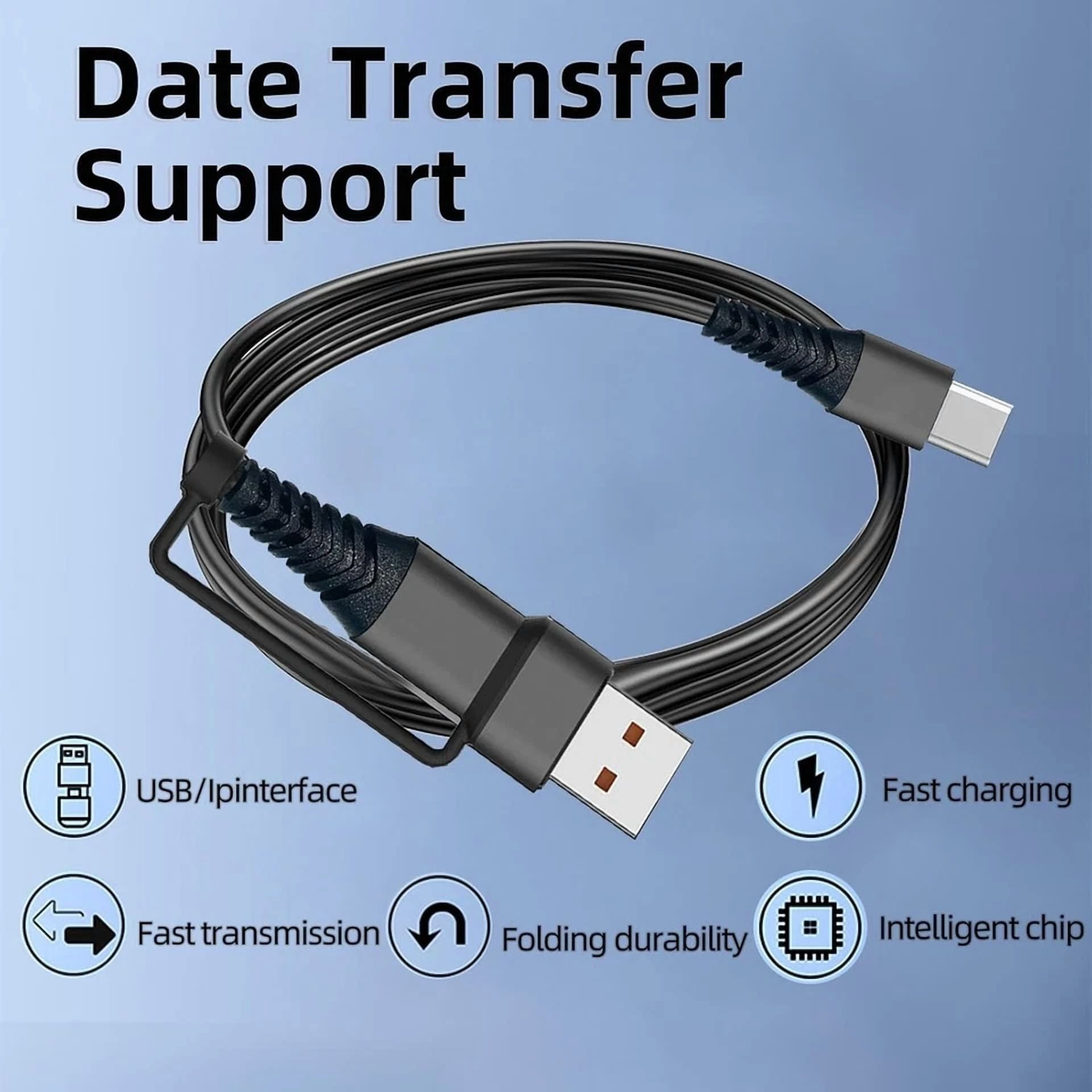CIRCLE- Usb C Cable To C,60W 3Ft 2 Pack Type C Charger Fast 3 Ft, Black 60W